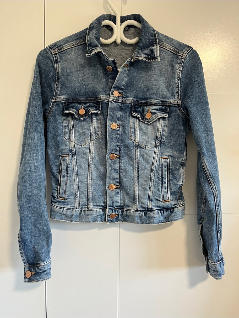 Blue Stretch Denim Jacket